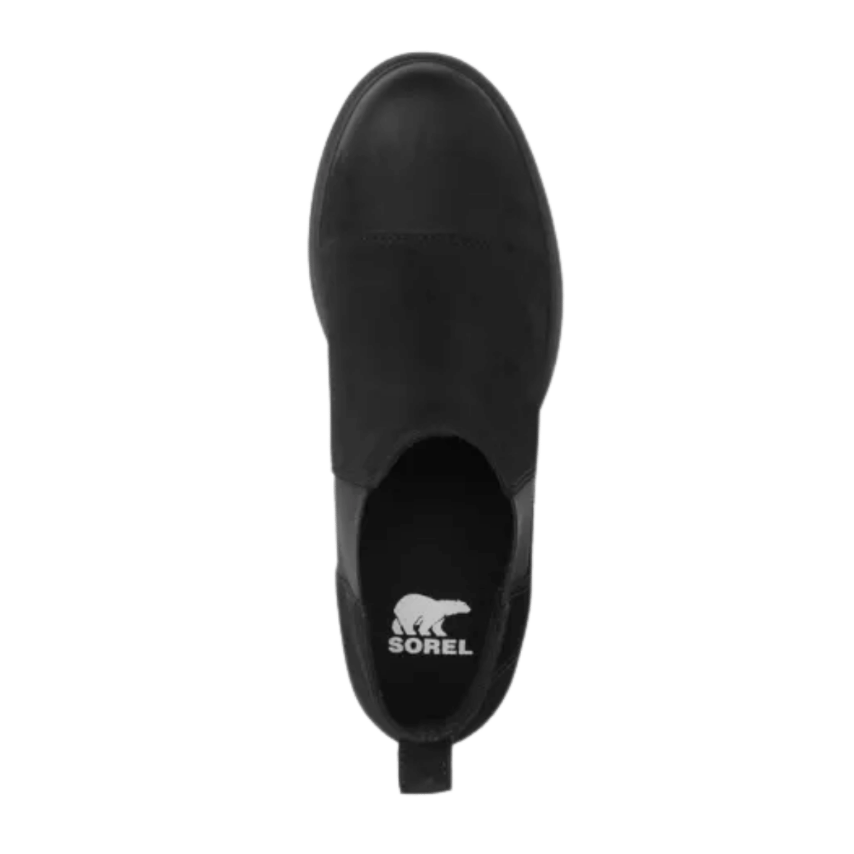 OREL WOMEN'S EVIE II CHELSEA PULL ON BOOTS - BLACK/SEA SALT - TOP VIEW