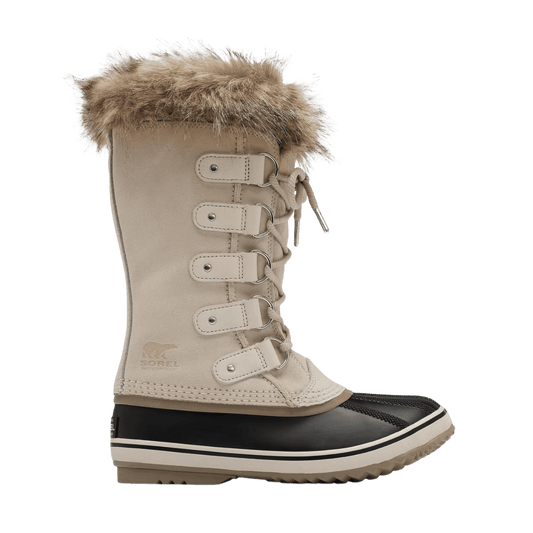SOREL WOMEN'S JOAN OF ARCTIC WATERPROOF BOOT - FAWN/OMEGA TAUPE - LEFT SIDE VIEW