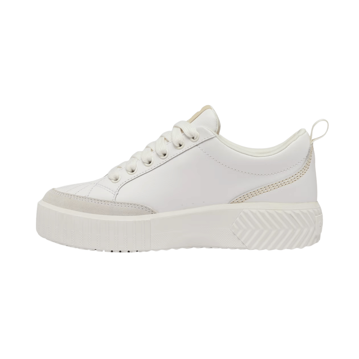 SOREL WOMEN'S ONA AVE LOW SNEAKER WATERPROOF - SEA SALT - RIGHT SIDE VIEW