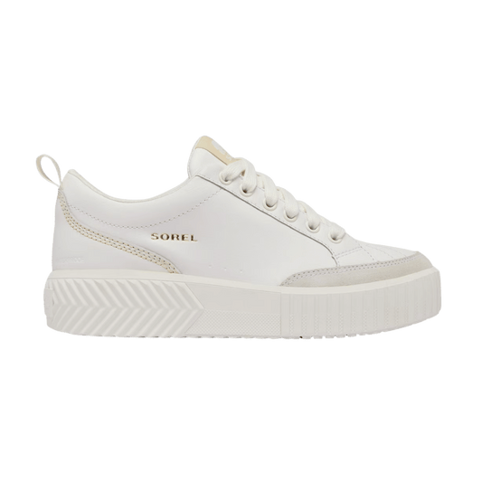 SOREL WOMEN'S ONA AVE LOW SNEAKER WATERPROOF - SEA SALT - LEFT SIDE VIEW