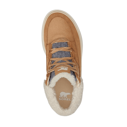 SOREL OUT N ABOUT IV MID WATERPROOF SNEAKER - TAWNY BUFF - TOP VIEW