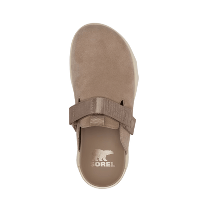 SOREL WOMEN'S VIIBE CLOG SHOES - OMEGA TAUPE - TOP VIEW