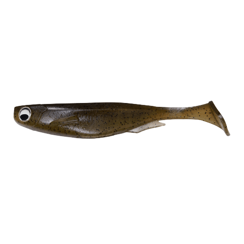 SPARK SHAD SWIMBAIT 5PK - 4" GREEN PUMPKIN