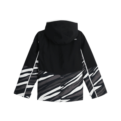 SPYDER GIRLS CONQUER SKI JACKET - TIGER POLAR - BACK VIEW