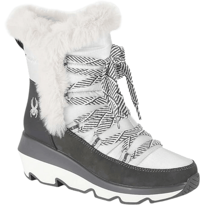 SPYDER WOMEN'S CAMDEN 2 LACE BOOT - GREY - FRONT ANGLED VIEW