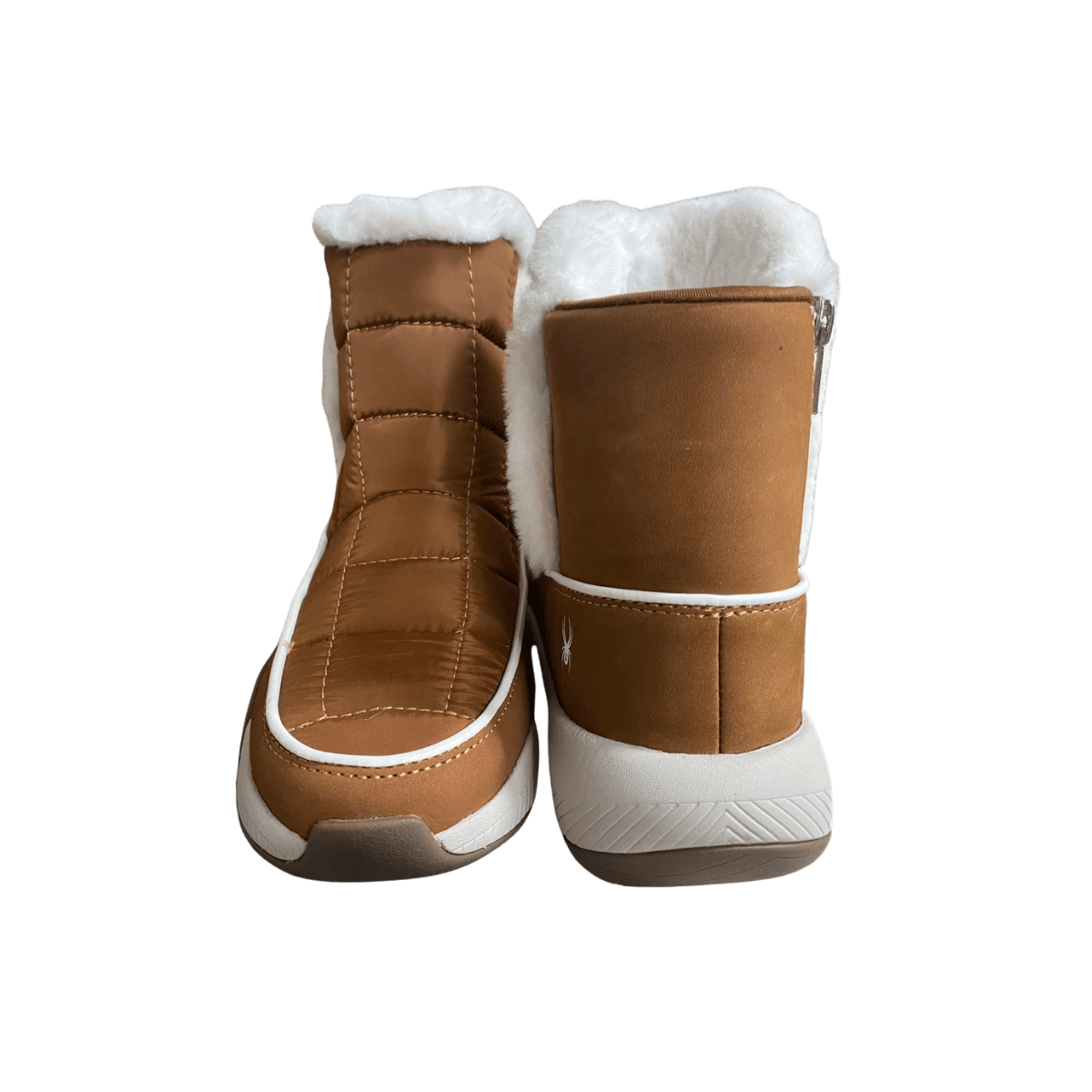 SPYDER WOMEN'S LUMI WATERPROOF BOOT - ROASTED PECAN - FRONT AND BACK VIEW