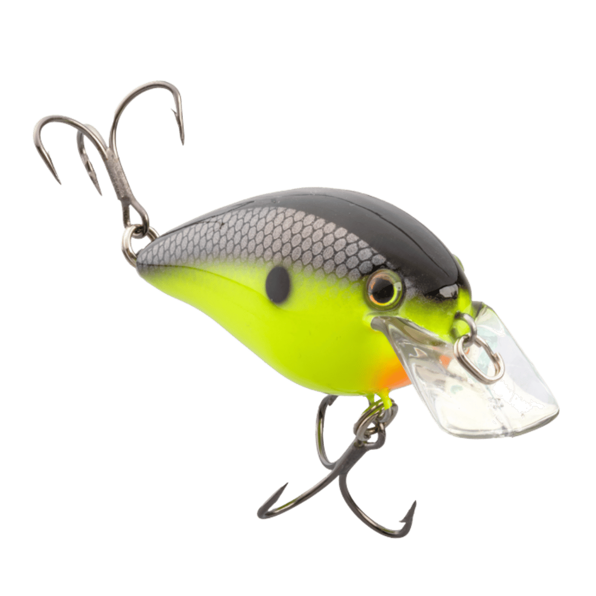 STRIKE KING KVD ELITE SQUARE BILL  2.5 INCH - CHARTREUSE BAIT FISH