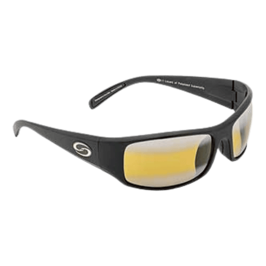 STRIKE KING S11 OPTICS OKEECHOBEE SUNGLASSES MATTE BLACK/BI YELLOW