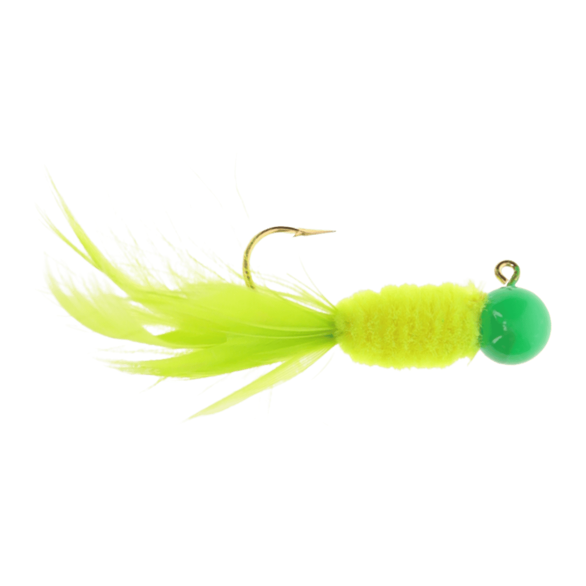 STRIKE KING SLAB DADDY LIVE HAIR JIG 1/16 OZ - LIMEADE