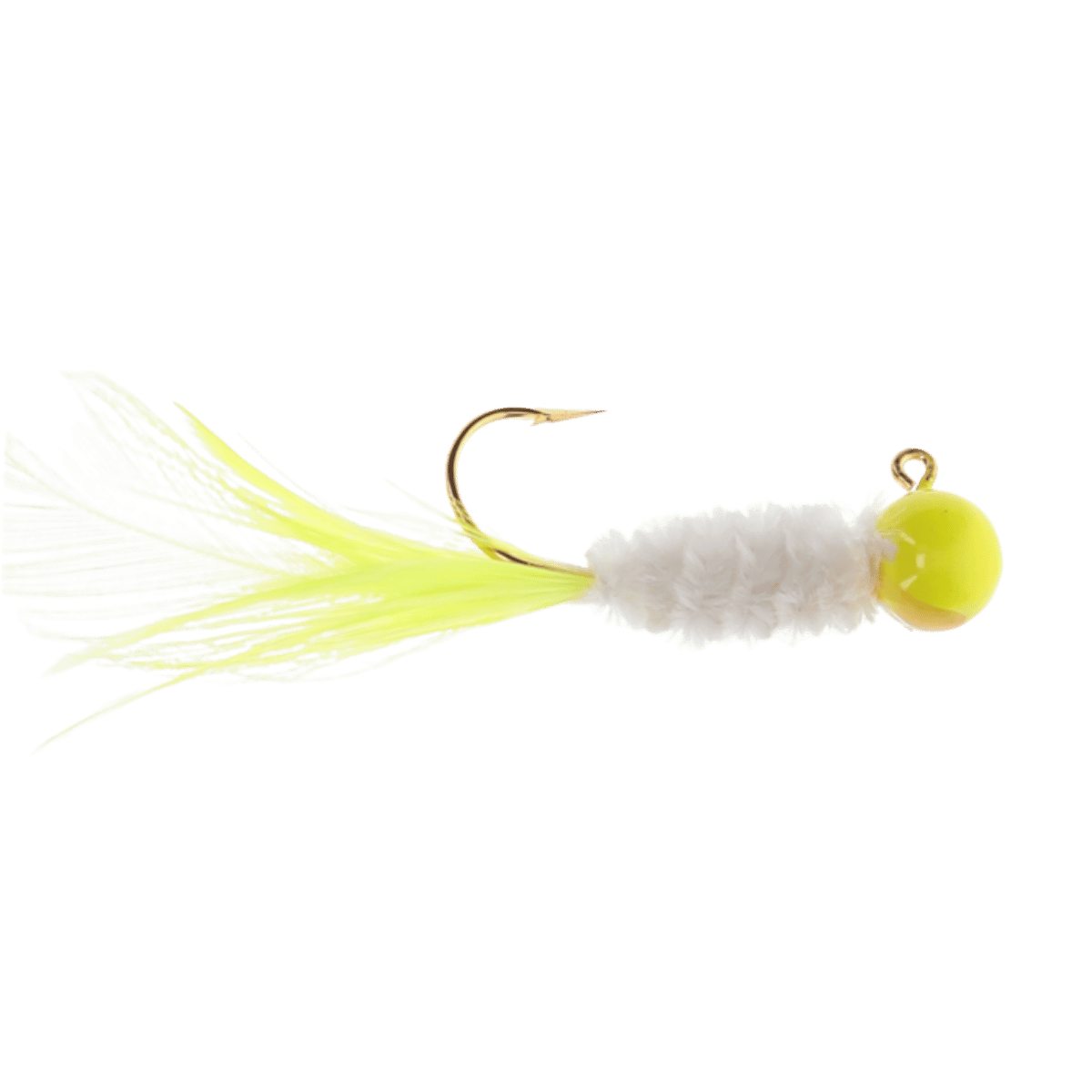 STRIKE KING SLAB DADDY LIVE HAIR JIG 1/16 OZ - REFRIGERATOR WHITE