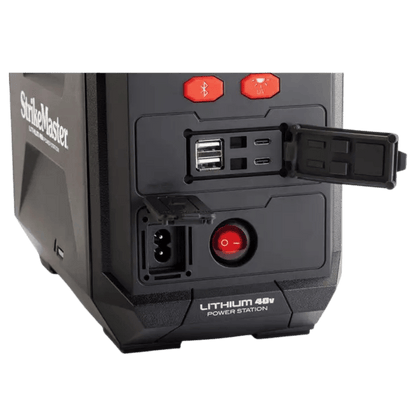 STRIKE MASTER LITHIUM 40V POWER STATION FRONT SIDE VIEW