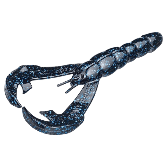 STRIKE KING RATTLIN' RAGE CRAW 4 INCH FISH LURE BLACK/BLUE