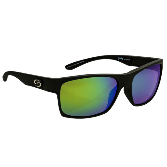STRIK EKING PRO CATAWBA SUNGLASSES MATTE BLACK/GREEN MIRROR