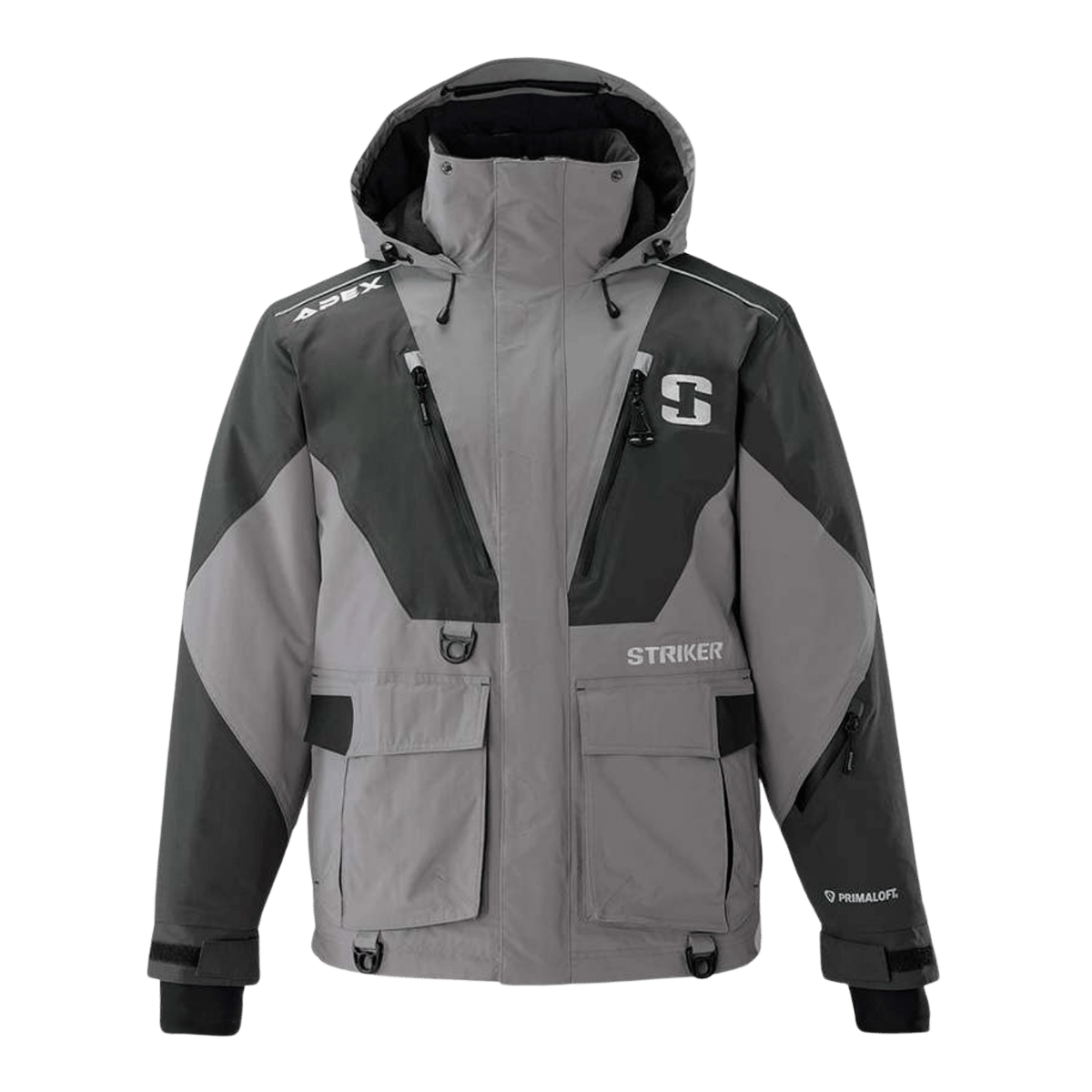 STRIKER BRANDS APEX JACKET SMOKE FRONT VIEW