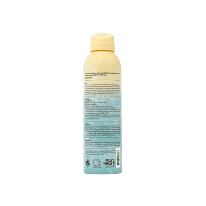 SUN BUM AFTER SUN COOL DOWN SPRAY - 6 OZ / 170 g back side of product.