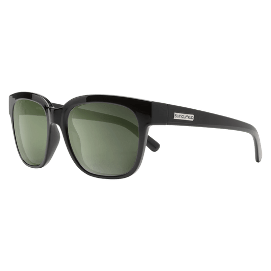 SUNCLOUD AFFECT SUNGLASSES BLACK/POLARIZED GRAY GREEN