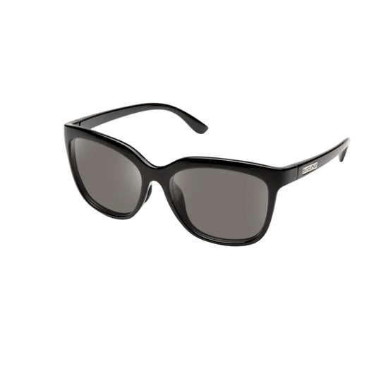 SUNCLOUD SUNNYSIDE SUNGLASSES - BLACK - POLARIZED GRAY