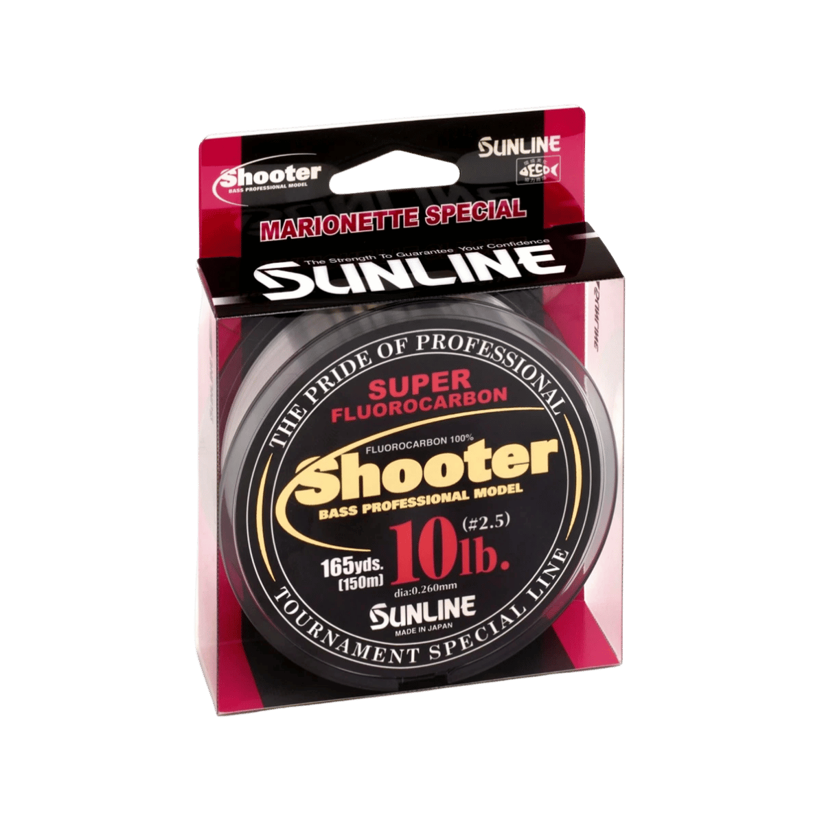 SUN LINE SHOOTER FLUOROCARBON 165YD - 10 LBS - NATURAL CLEAR