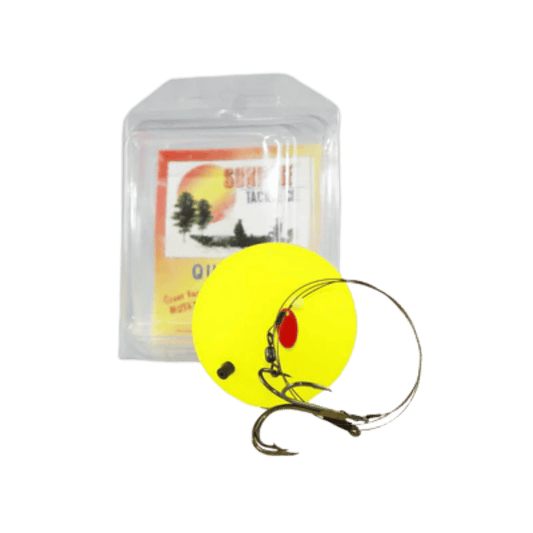 SUNRISE TACKLE TREBLE BOBBER 2/0 - YELLOW - 24"