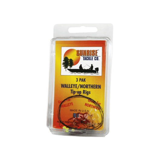 SUNRISE TACKLE WALLEYE FIRELINE TIP UP RIG - PACKAGING VIEW