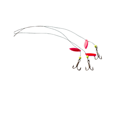 SUNRISE TACKLE WALLEYE FIRELINE TIP UP RIG - PRODUCT CLOSE-UP VIEW