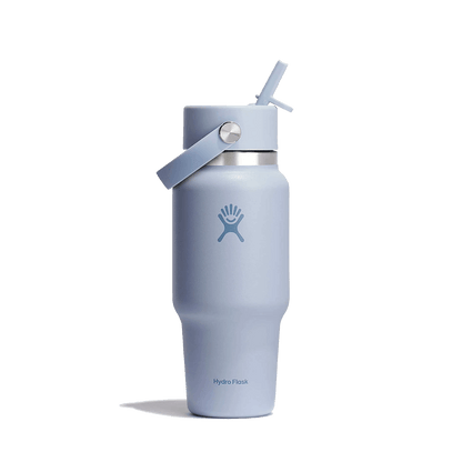 HYDRO FLASK WIDE MOUTH TRAVEL BOTTLE WITH FLEX STRAW 24OZ SURF