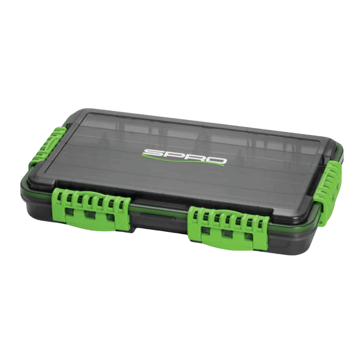 SPRO WP TACKLE BOX 3500 - 10X7.4X1.87IN - BLACK/GREEN