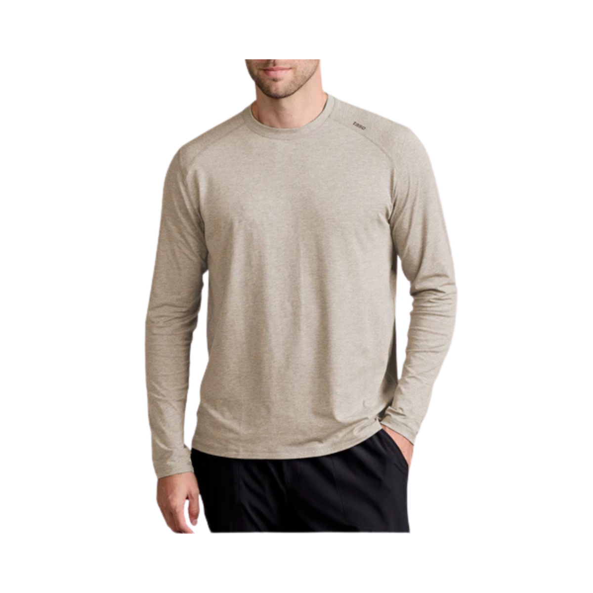 TASC CARROLLTON LONG SLEEVE GRAY OAK HEATHER