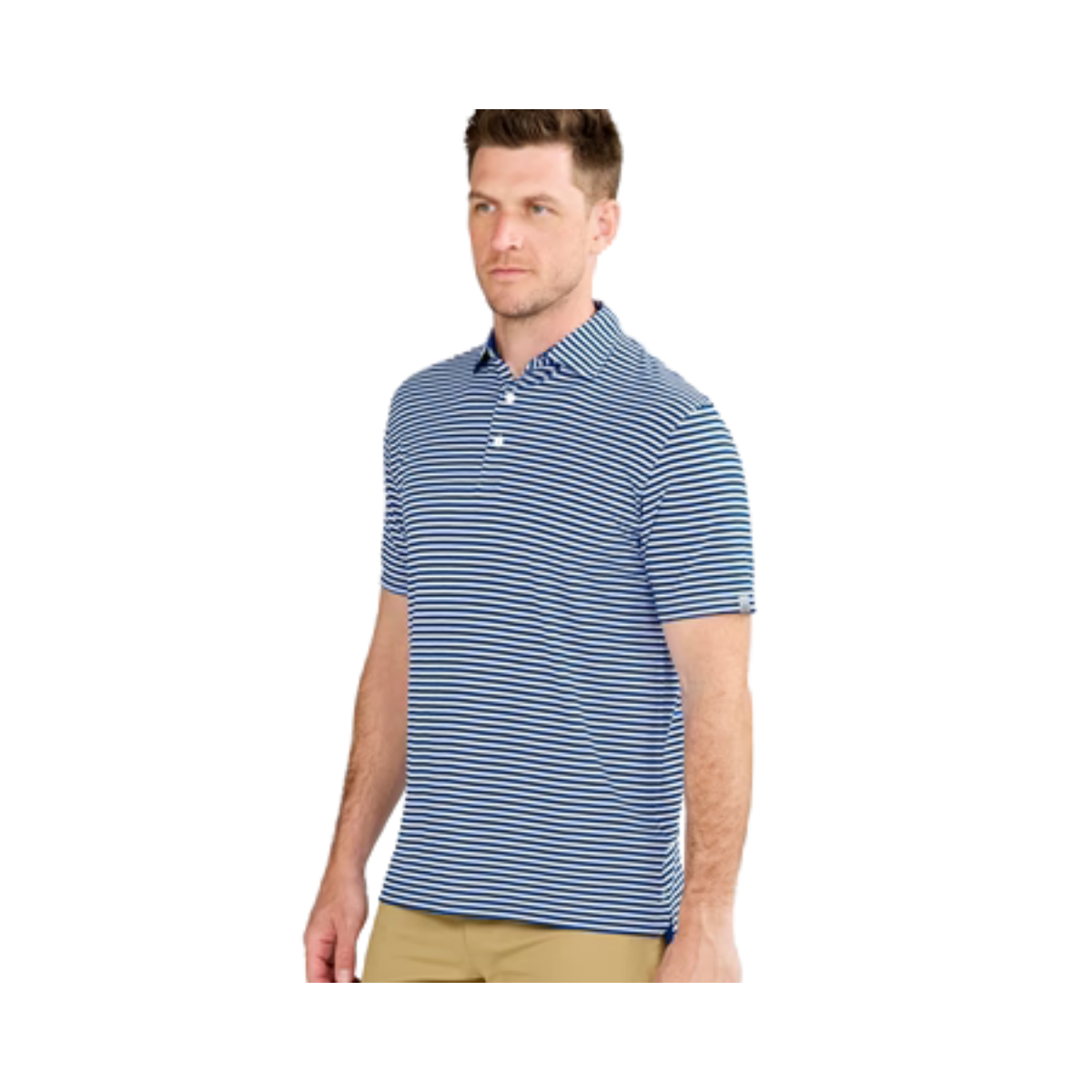 TASC CLOUD POLO AIR STRIPE CLASSIC NAVY WHITE