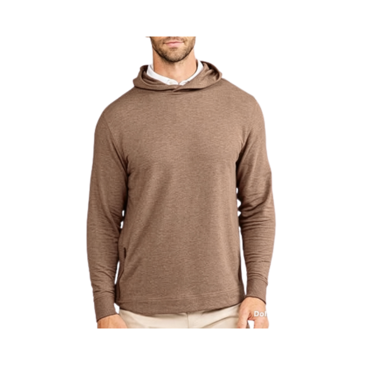TASC VENTURE FLEECE HOODIE MOCHA HEATHER