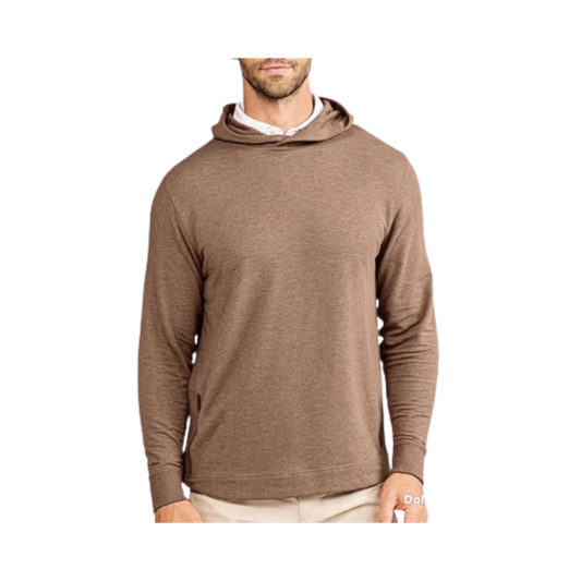 TASC VENTURE FLEECE HOODIE MOCHA HEATHER