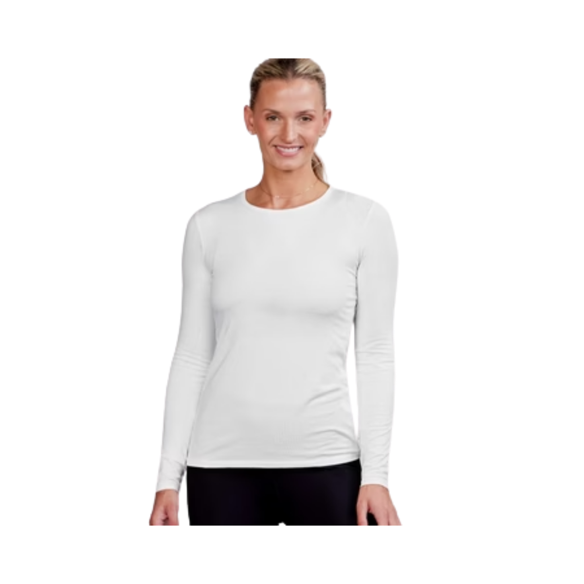 TASC W NOLA L/S T SHIRT WHITE