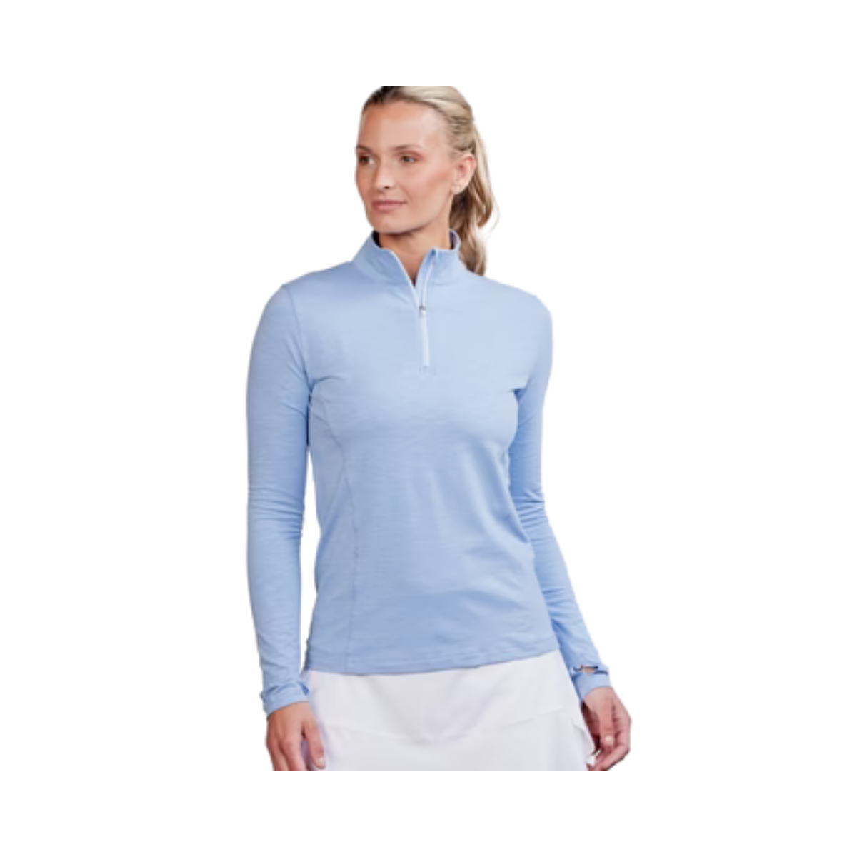 TASC W RECESS 1/4 ZIP HERITAGE BLUE