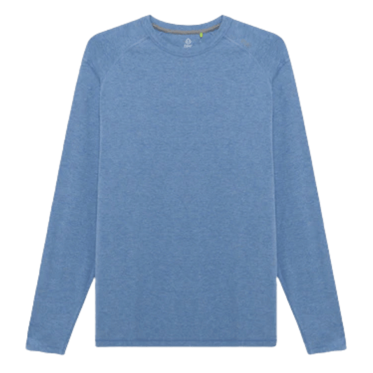 TASC CARROLLTON FITNESS LONG SLEEVE T-SHIRT - CHAMBRAY HEATHER - MAIN IMAGE