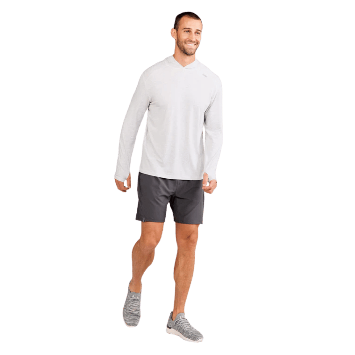 TASC CARROLLTON LW FITNESS HOODIE - MARBLE HEATHER