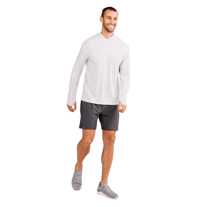 TASC CARROLLTON LW FITNESS HOODIE - MARBLE HEATHER