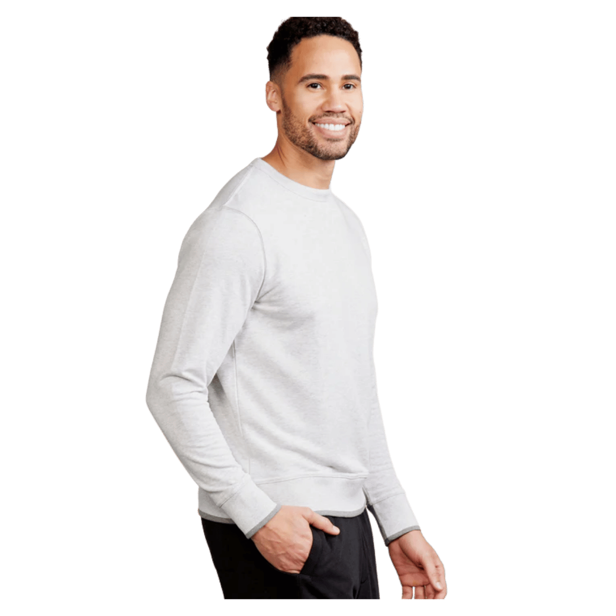 TASC STADIUM FRENCH TERRY SWEATSHIRT - MARBLE HEATHER WW SIDE