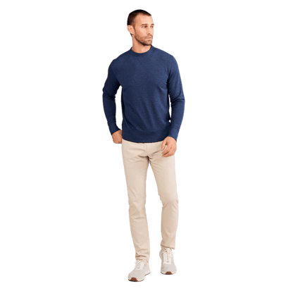 TASC STADIUM FRENCH TERRY SWEATSHIRT - CLASSIC NAVY HEATHER WW FRONT