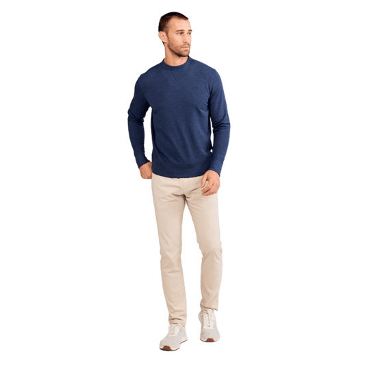 TASC STADIUM FRENCH TERRY SWEATSHIRT - CLASSIC NAVY HEATHER WW FRONT