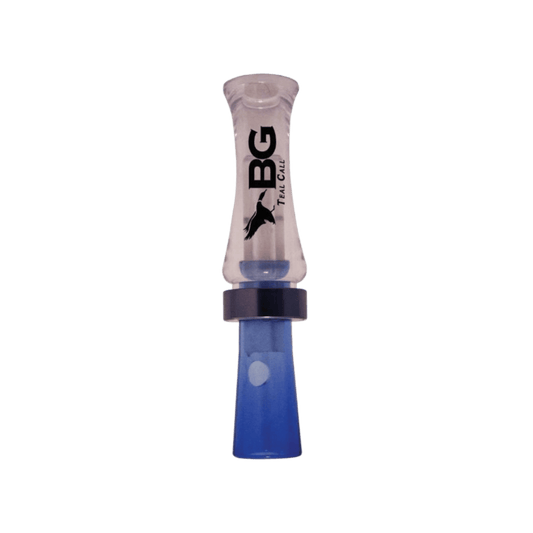 BUCK GARDNER BLUE WINGED TEAL DUCK CALL - BLUE/CLEAR
