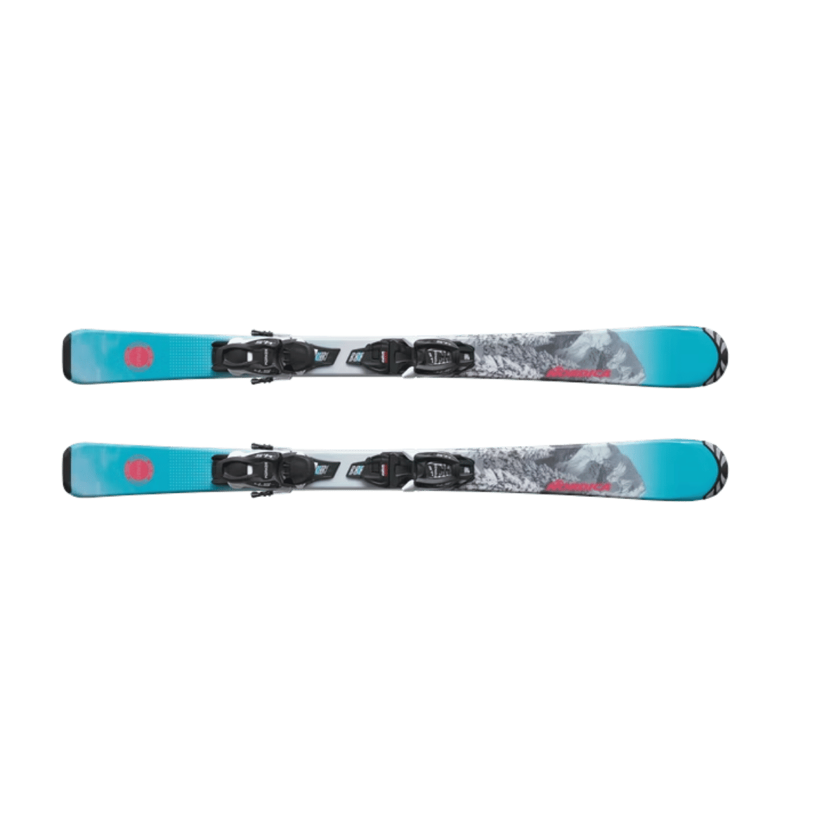 NORDICA TEAM G FDT W/JR 4.5 23/24 YOUTH - TEAL/WHITE/PINK