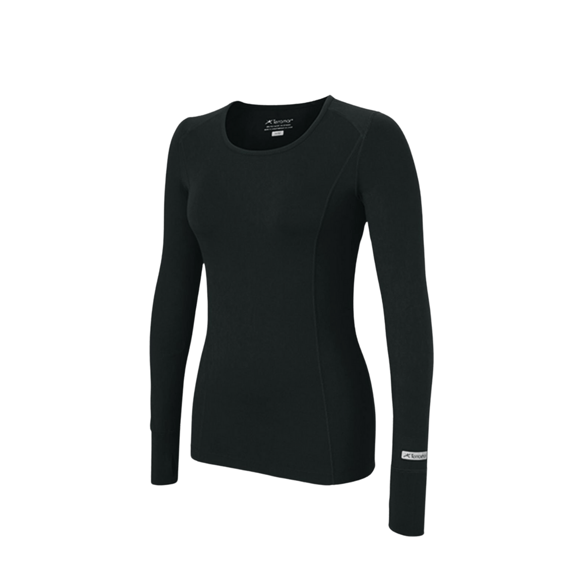 TERRAMAR WOMEN'S 2.0 CLOUD NINE CREW - BLACK