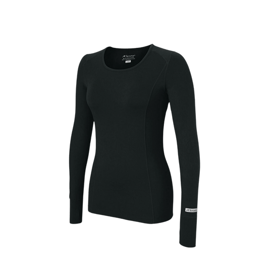 TERRAMAR WOMEN'S 2.0 CLOUD NINE CREW - BLACK
