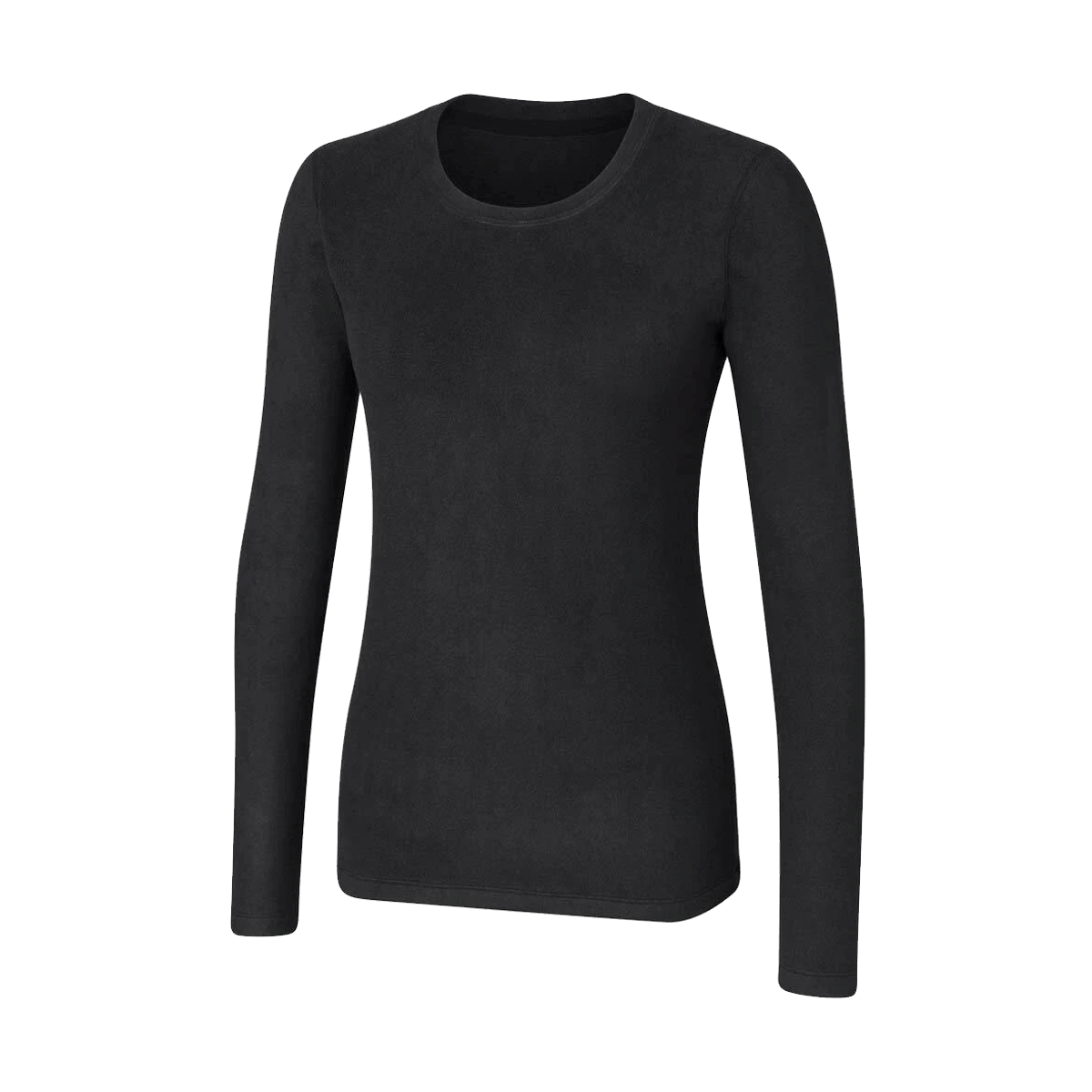 TERRAMAR WOMEN'S HERITAGE PERFORMANCE FLEECE CREW 4.0 - BLACK