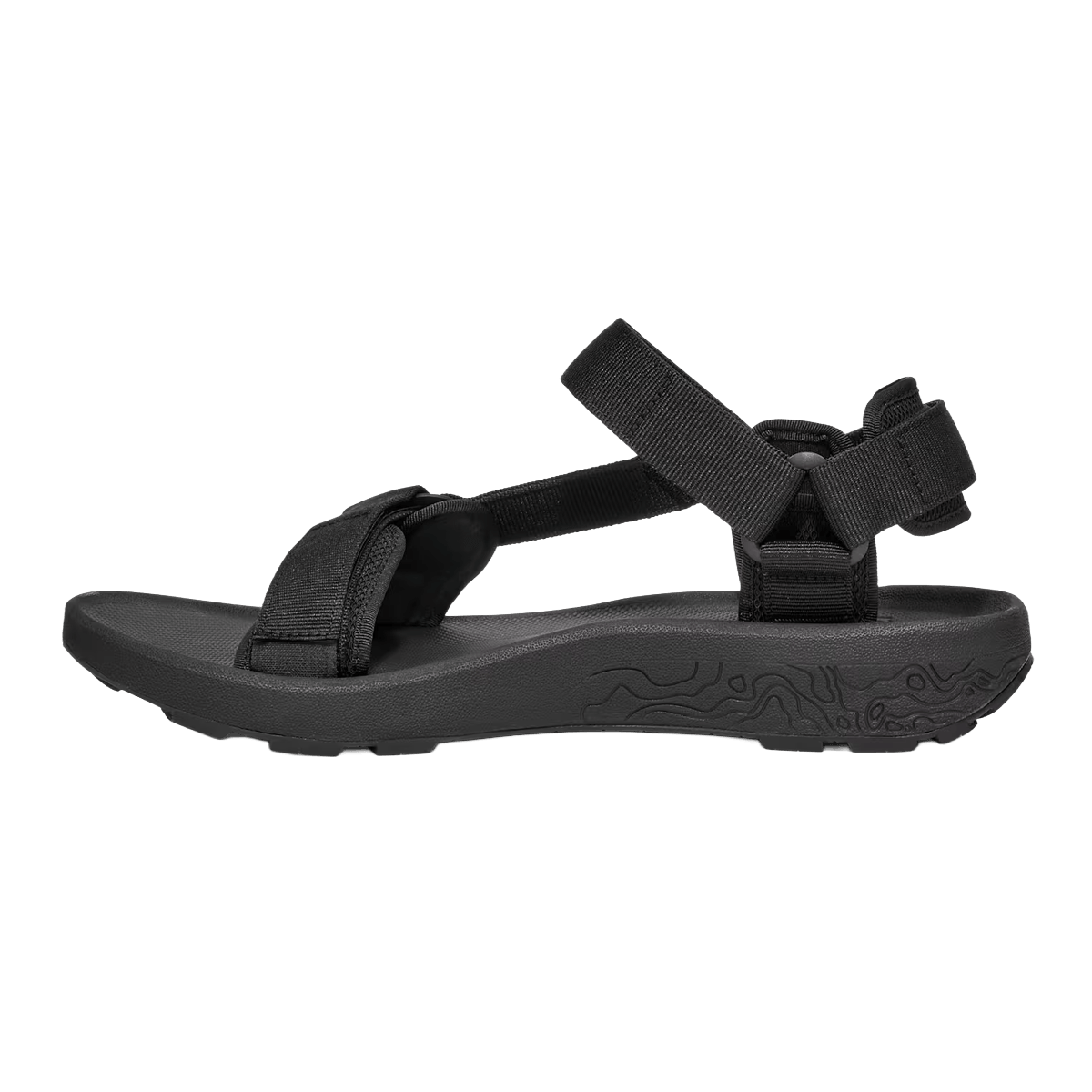 TEVA HYDRATREK WATER SANDAL - BLACK -INSTEP VIEW