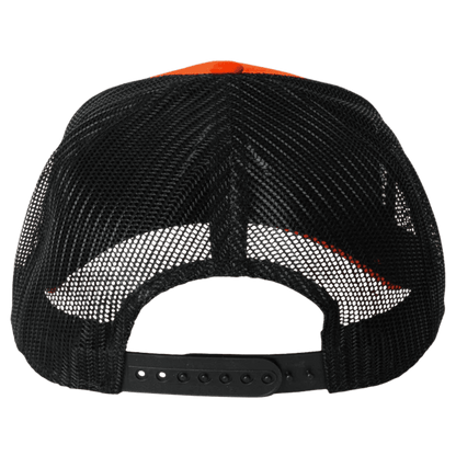 THACHA CHIEF TRUCKER CAP BREATHABLE MESH - BLAZE ORG - BACK VIEW