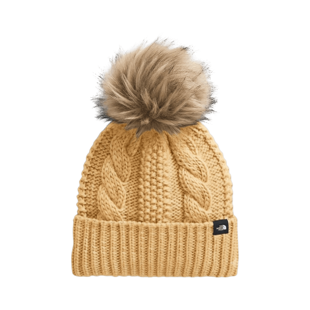 NORTH FACE K OH MEGA FUR POM BEANIE PRIMROSE