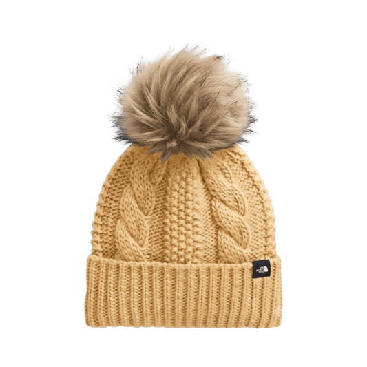 NORTH FACE K OH MEGA FUR POM BEANIE PRIMROSE