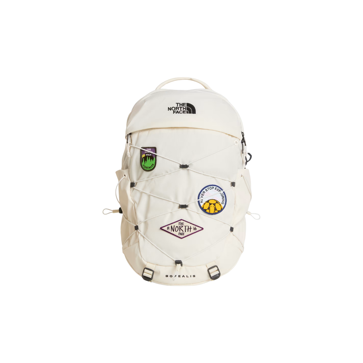NORTH FACE W BOREALIS PATCH BACKPACK WHITE DUNE PATCH