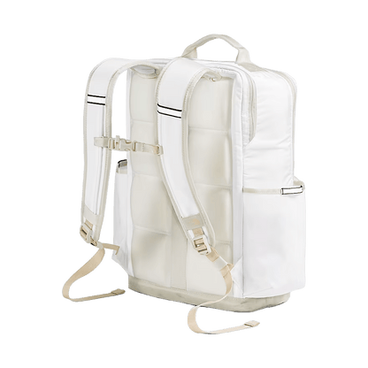 THE NORTH FACE BASE CAMP DAYPACK - WHITE ASH CALACATTA PALE KHAKI - BACK STRAPS VIEW